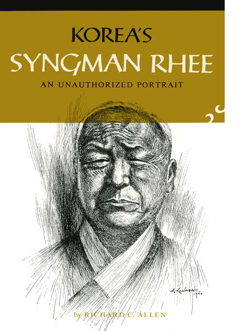 Cover image for Korea's Syngman Rhee